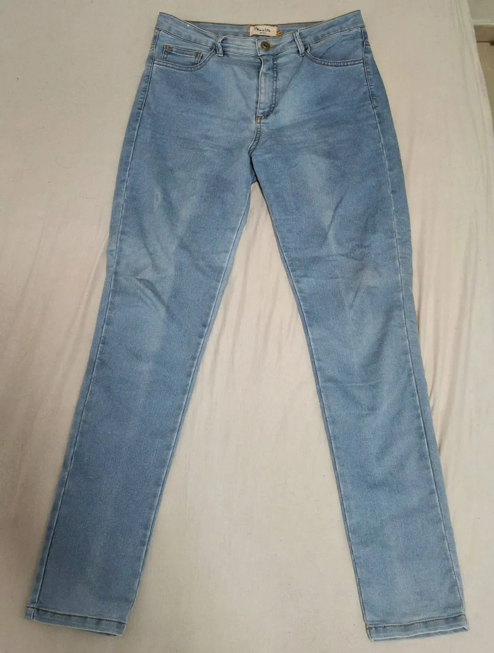 Calça Jeans Skinny Azul Claro - Maria Filó