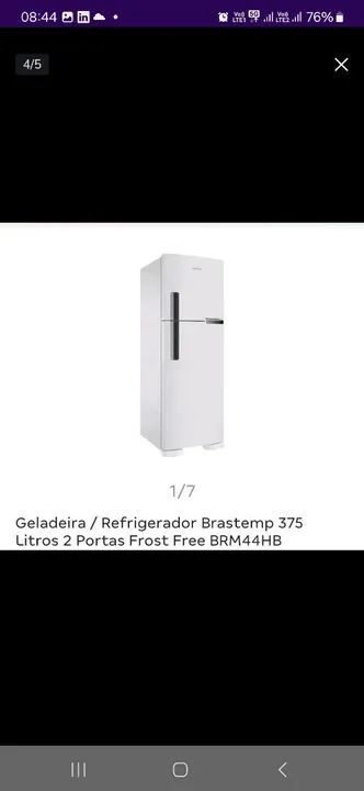 Geladeira Brastemp 2 portas 375 litros
