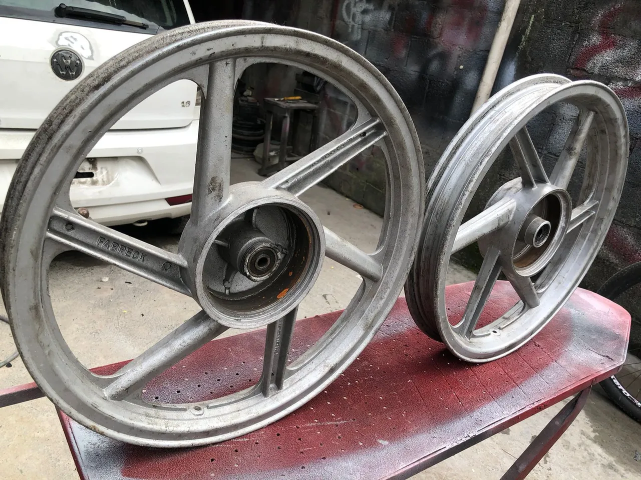 Rodas de liga leve Fabreck para moto
