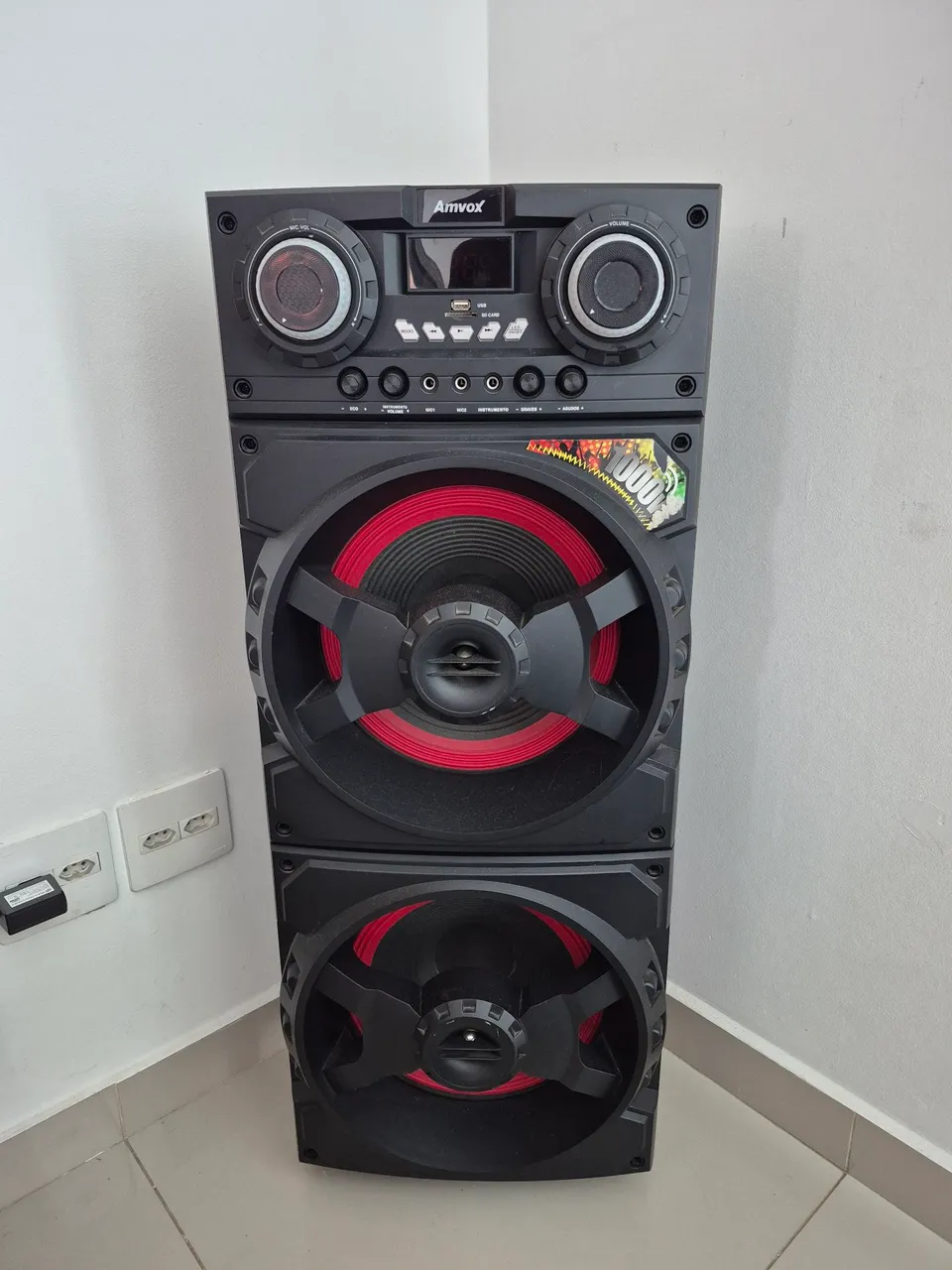 Caixa de Som Amvox 1000W