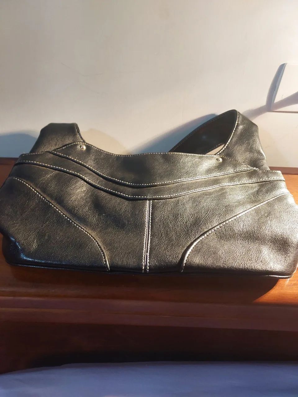 Bolsa de Ombro Elegante em Couro Sintético - Foto 2