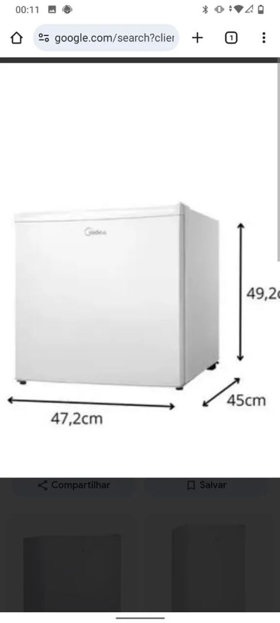 Mini Geladeira Midea 400 funcionando perfeitamente *82