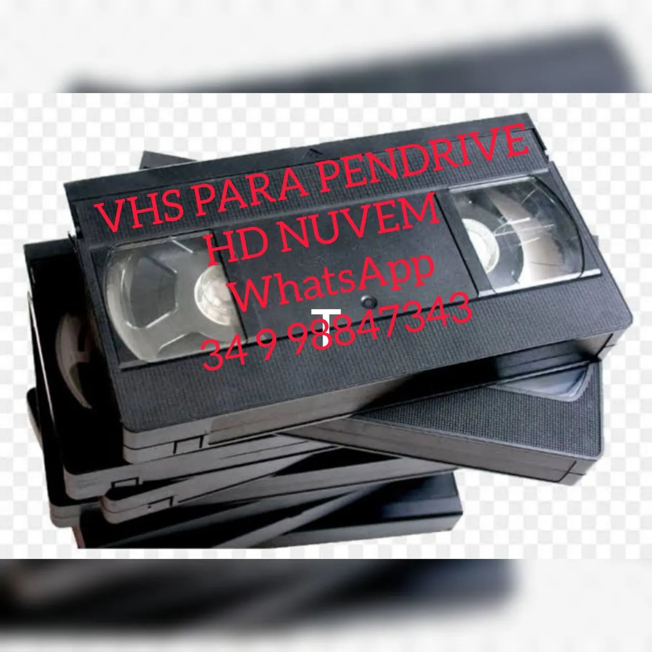 Conversão de material em Vhs para HD pen-drive 