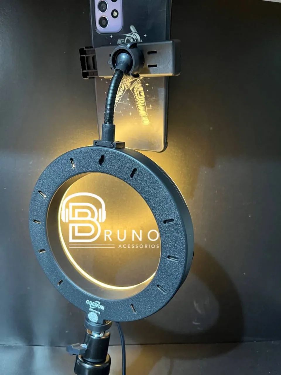 Kit de Iluminação para Celular com Tripé e Anel de Luz - Foto 3