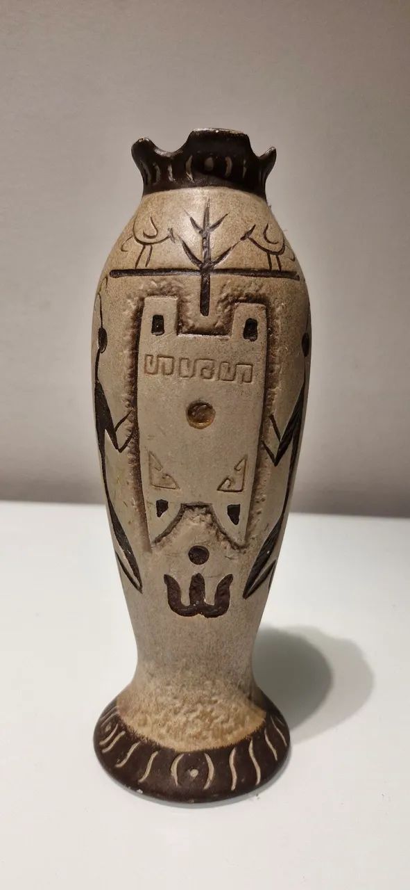 Vaso Decorativo Artesanal com Design Tribal - Foto 3