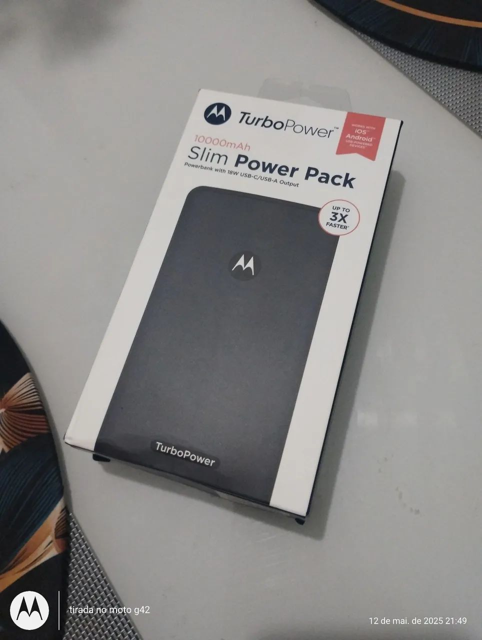 Powerbank Motorola TurboPower 10000mAh Slim