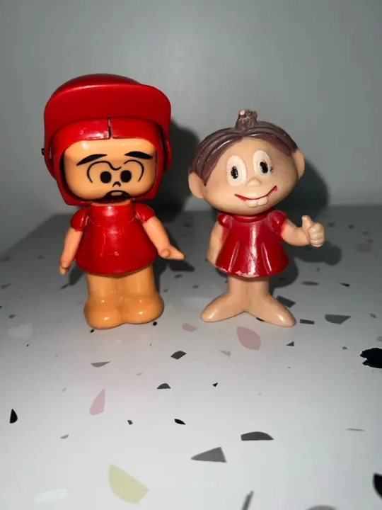 Bonecas Pequenas Mônica - Brinde Promocional Cica anos 70 e Mix Face anos 80