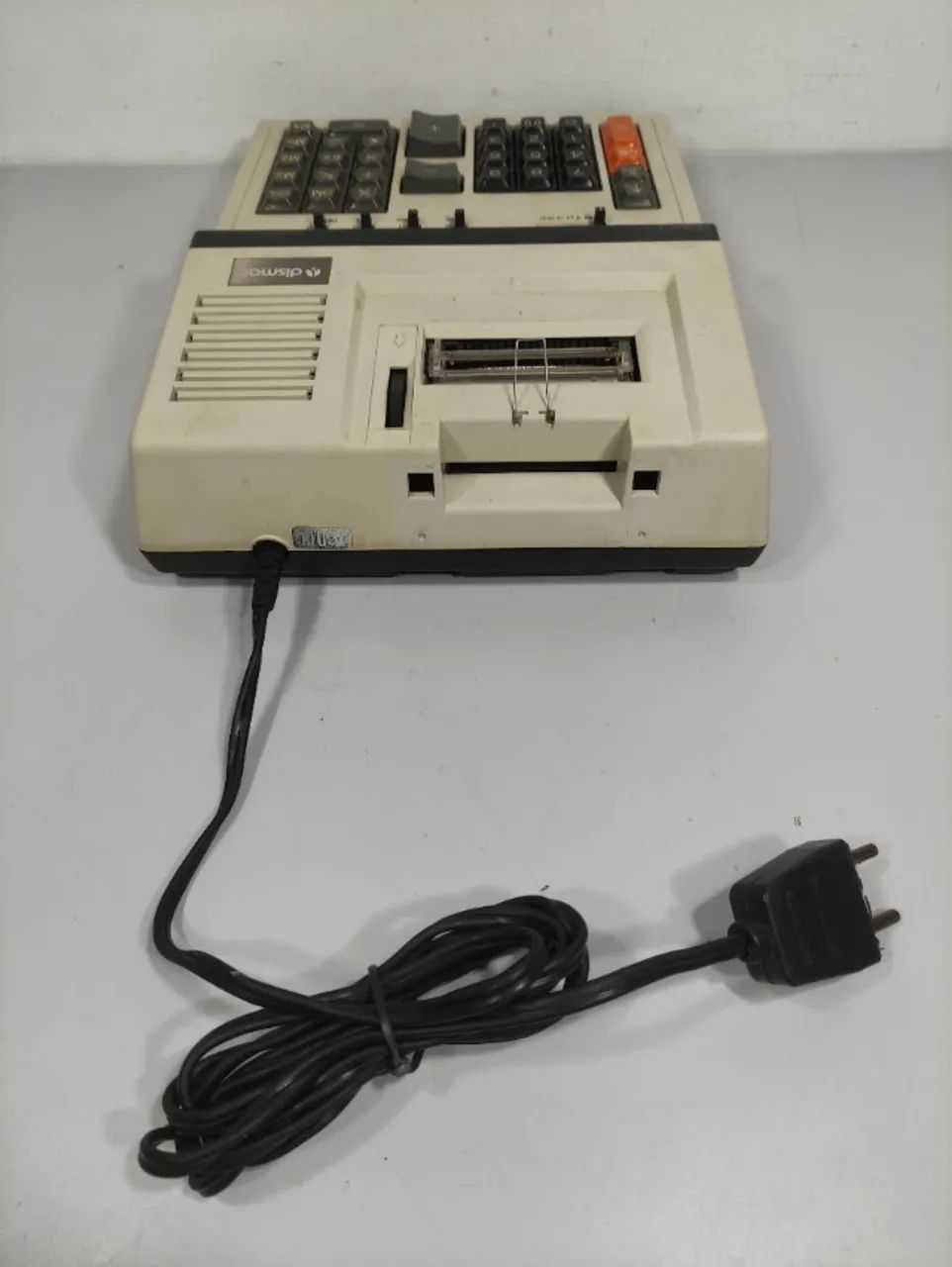 Funciona com Detalhes *Leia*Calculadora Antiga Dismac Fbr Branco (Usado) - Foto 4