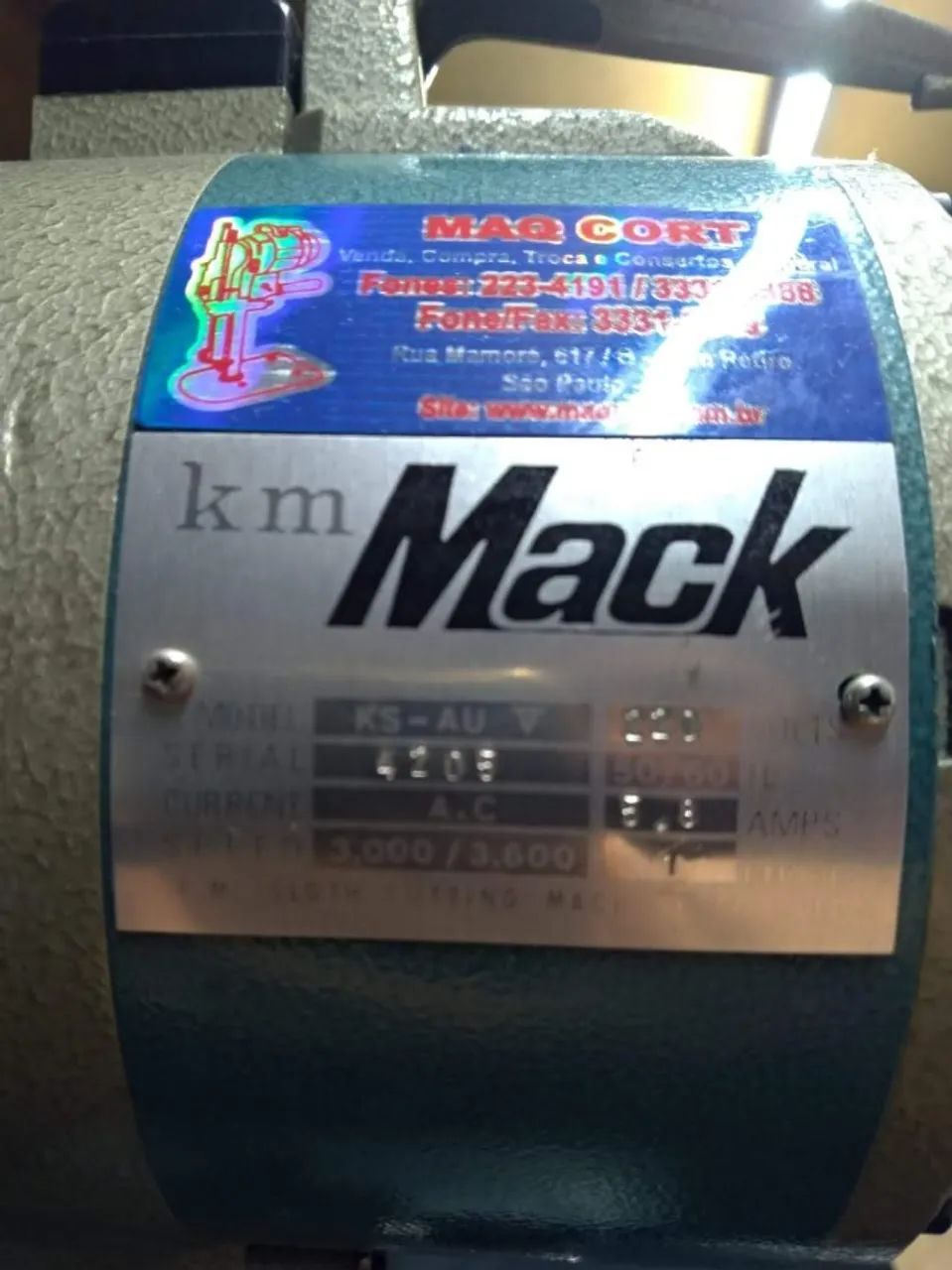 Máquina corte tecido 8 polegadas KM Mack - Foto 3