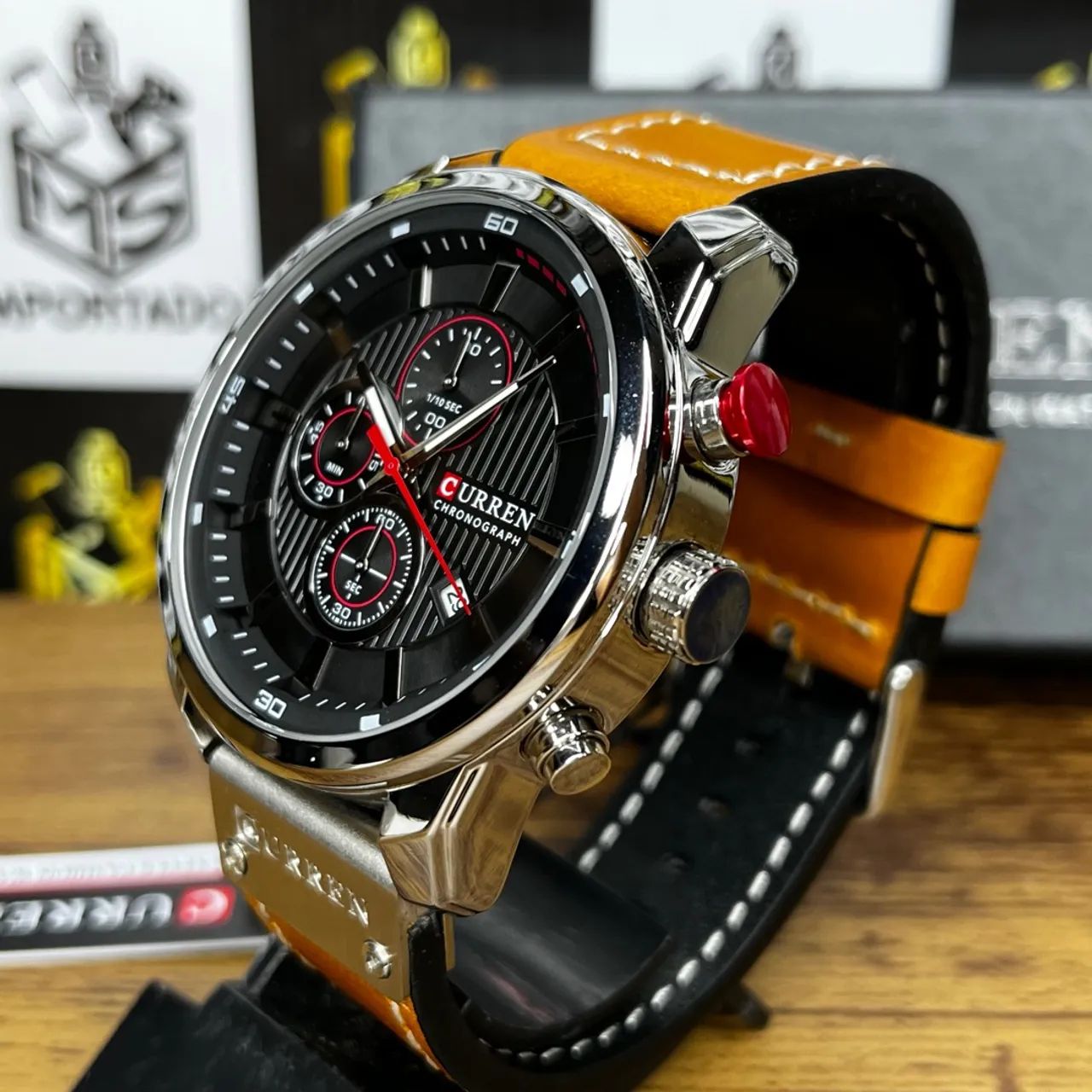 Relógio Curren Chronograph - Design Moderno e Elegante - Foto 5