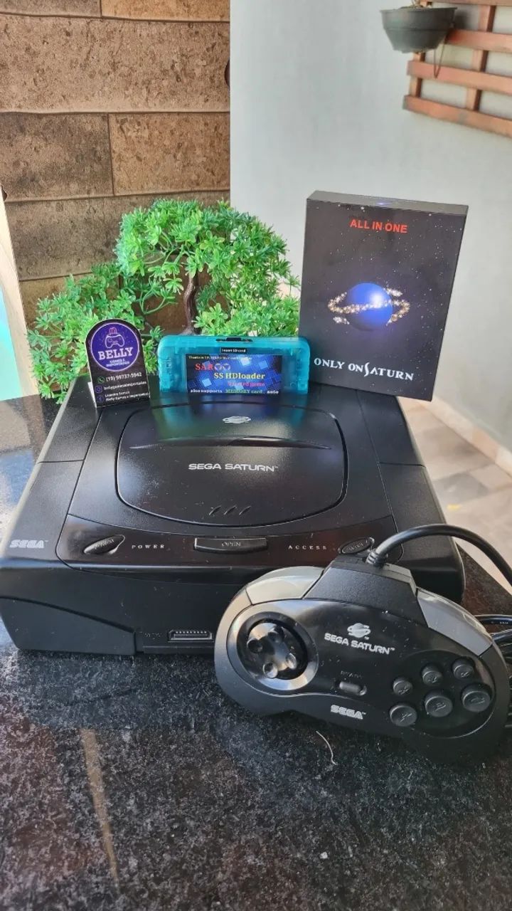 SEGA SATURNO COM SAROO ELITE 32GB - Foto 4