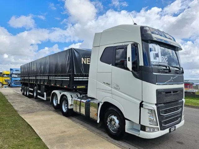 FH 460 6x2 Globetrotter Ano 21 Euro 5 REPASSE + 4 Eixo Guerra 13.5m comp naval sem pneus