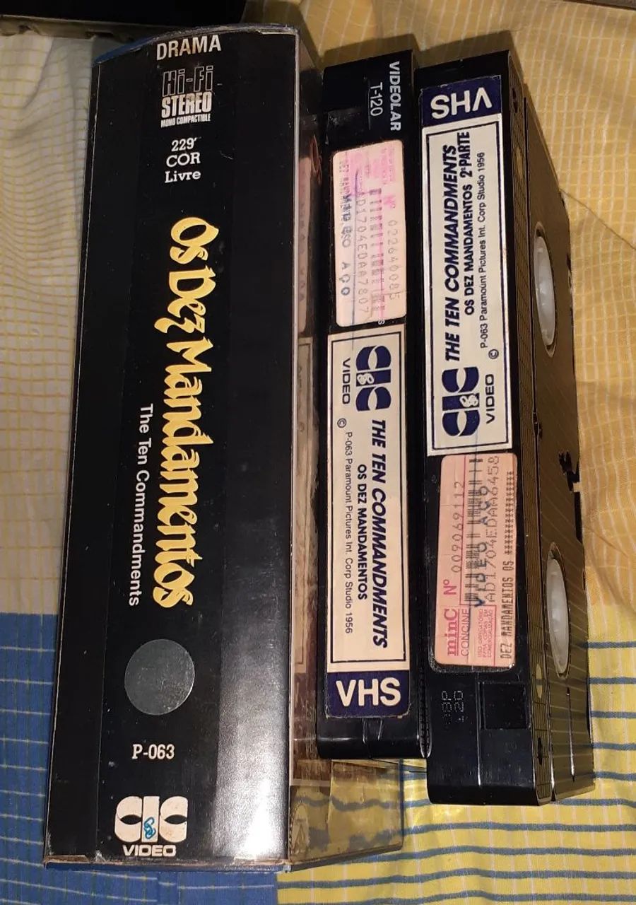 VHS Os Dez Mandamentos - Cecil B. DeMille - Foto 4
