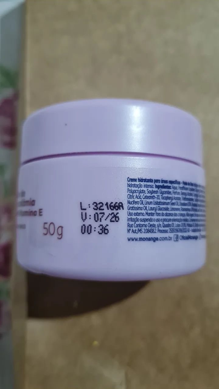 Creme Hidratante Monange Óleo de Macadâmia 50g - Foto 3