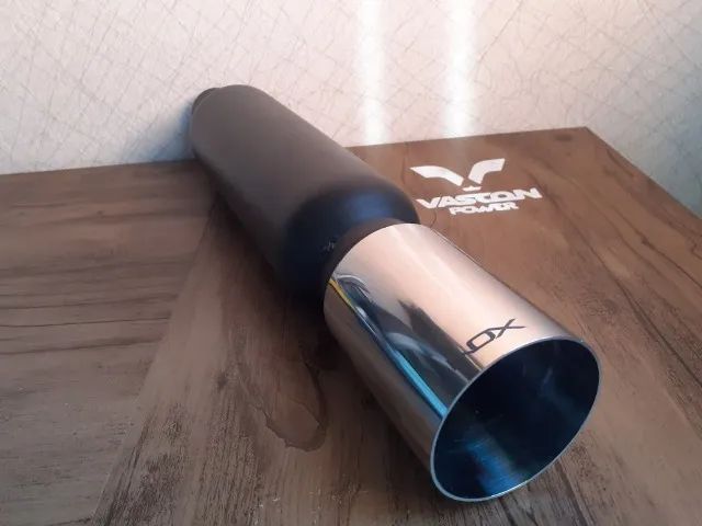 Abafador esportivo JK com Ponteira INOX (ronco mais grave no seu carro) - Foto 2