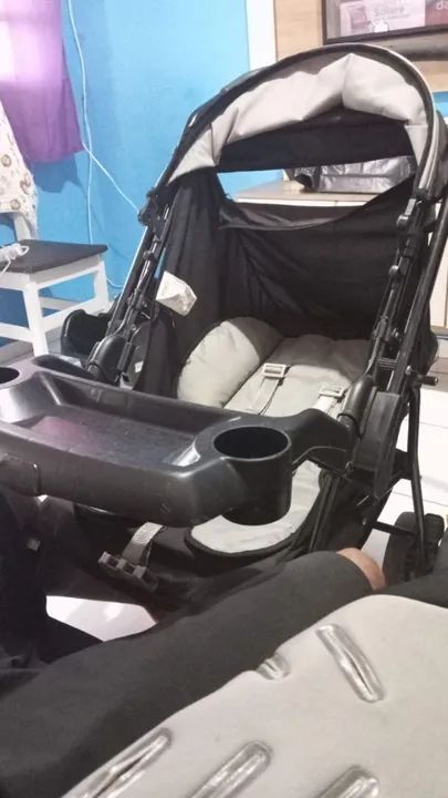 Mini berço, carrinho + cadeira de descanso