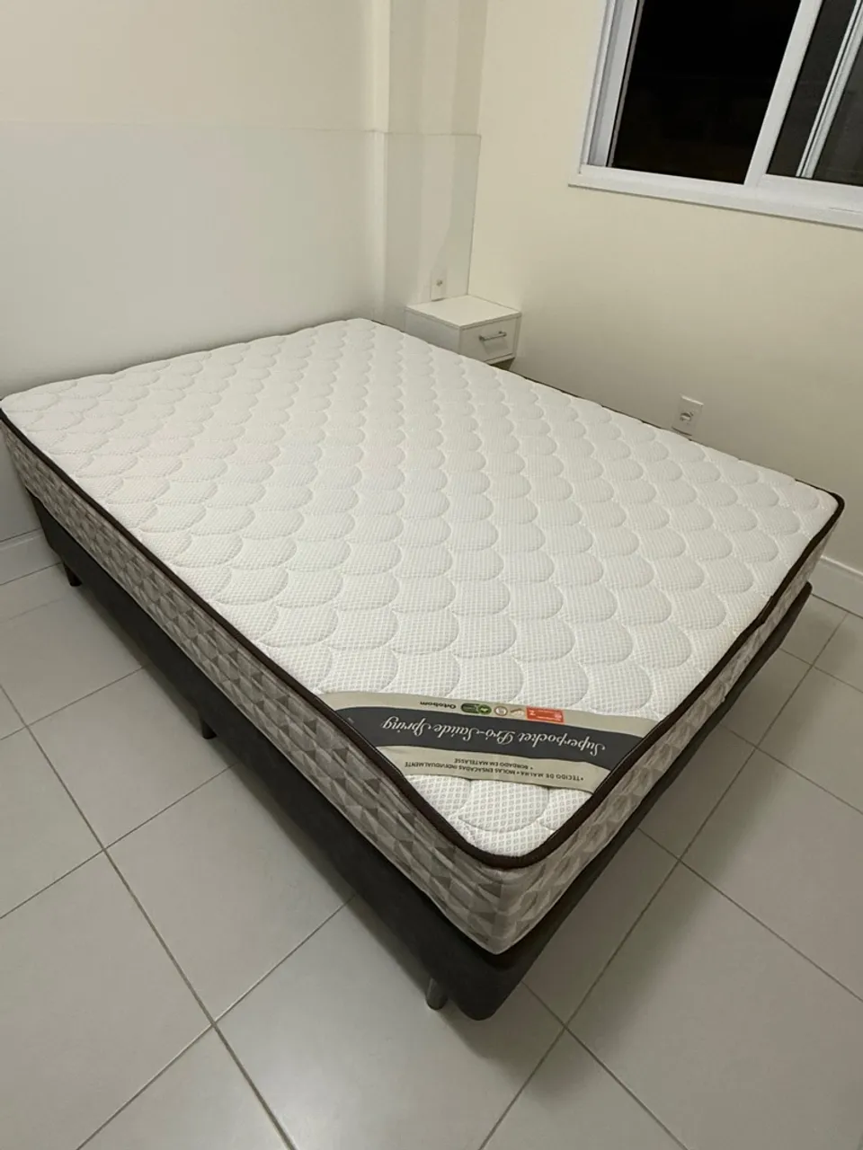 Cama Box Casal Ortobom Superpocket Pro-Saúde Spring + Base