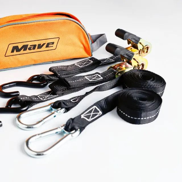 Kit Cinta com Catraca para Amarração Moto Jetski 3 Metros x 25mm 800Kg Mave - Foto 3