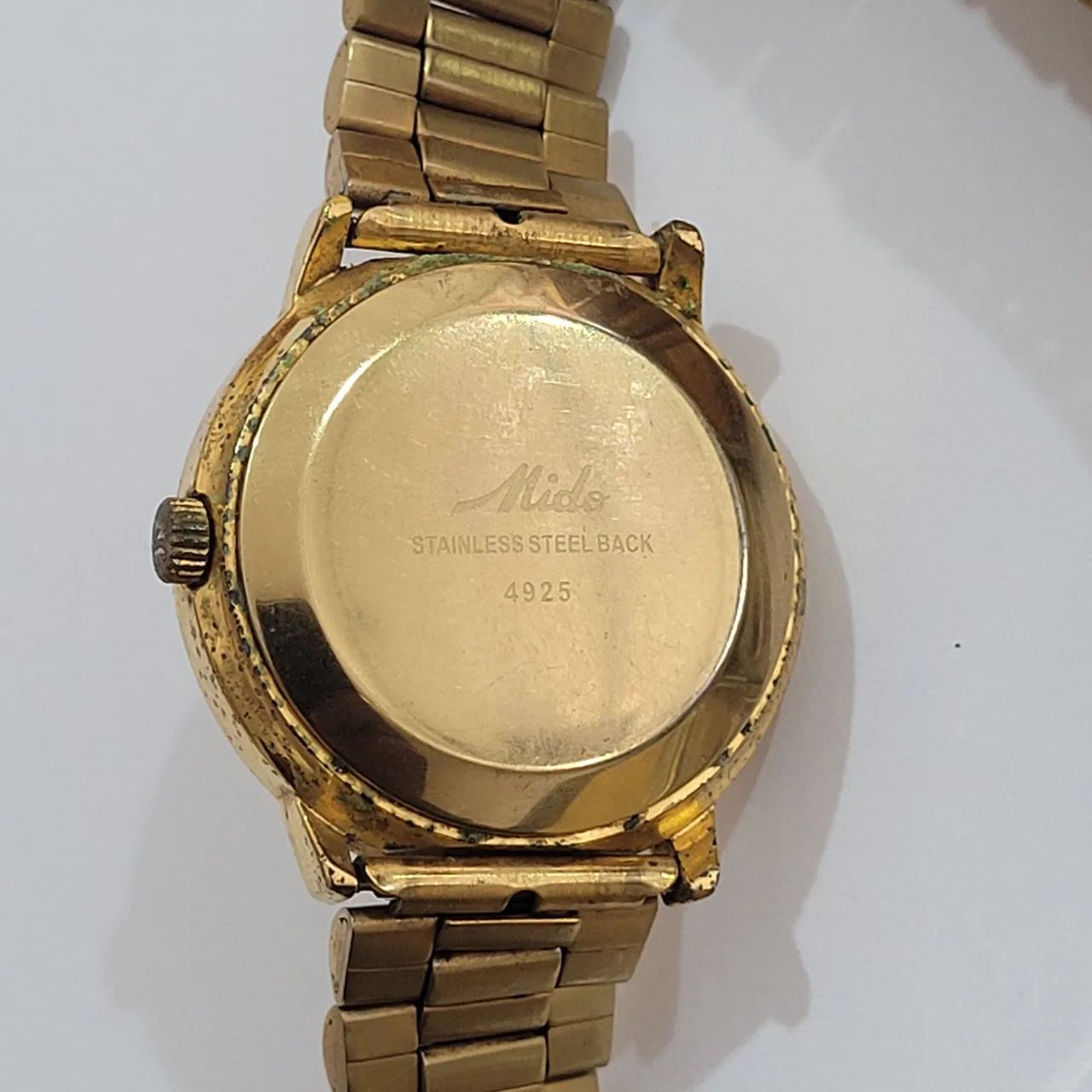 Relógio Mido Commander Ocean Star Automático Dourado - Acessórios