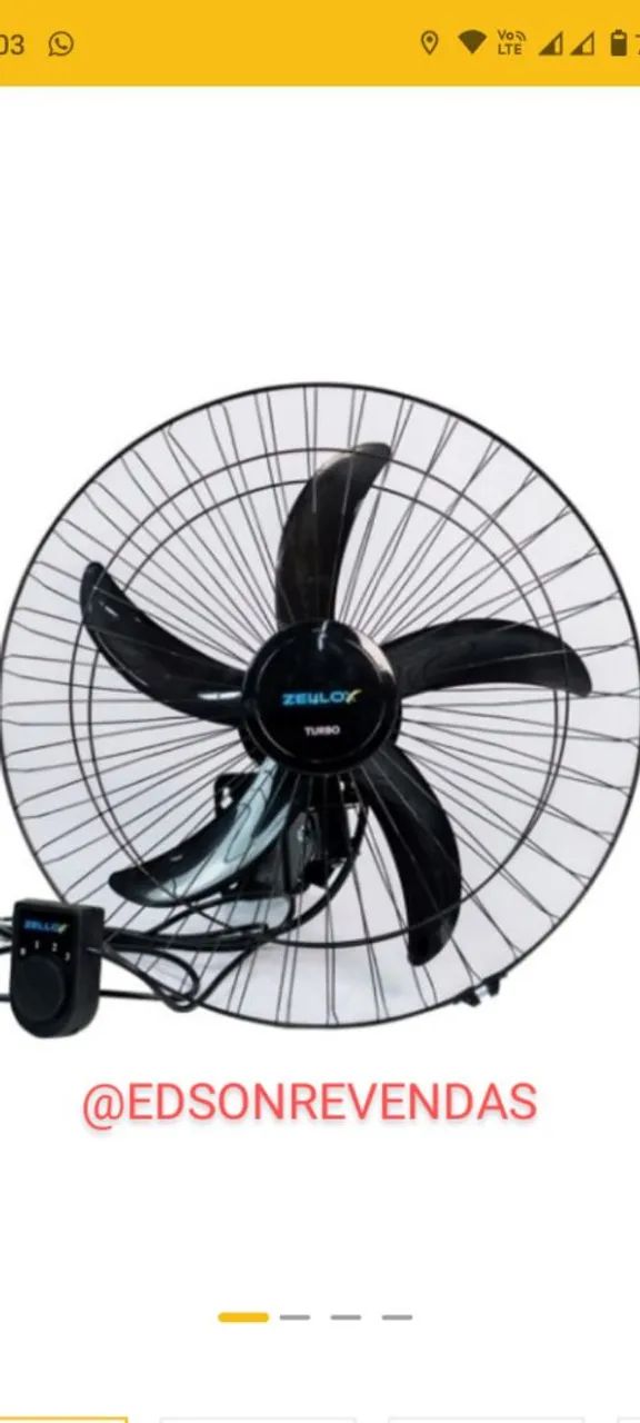 Ventilador de Parede ZELLOY TURBO - Novo! - Foto 2