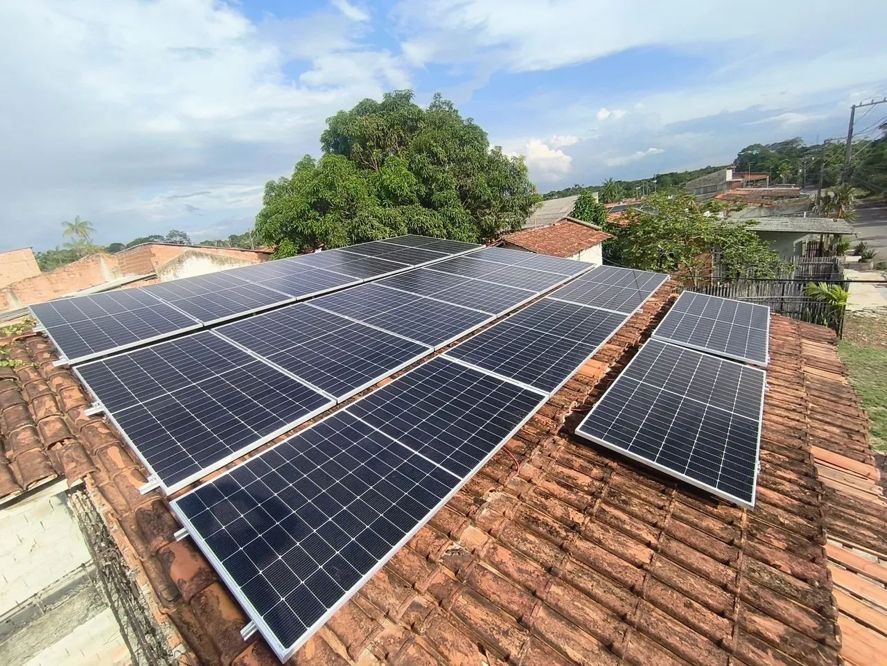 Instalação e manutenção de painéis solar