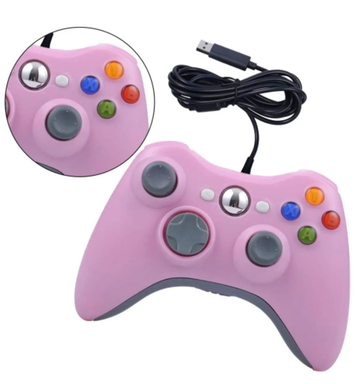 Controles Xbox 360 com Fio - Diversas Cores - Foto 6