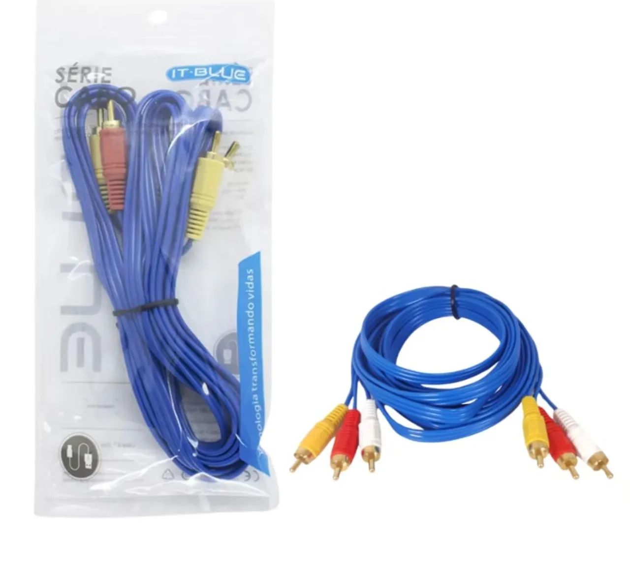 Cabo DVD Rca Audio E Video Av 1.5 Metros 3 rca X 3 rca - Foto 5