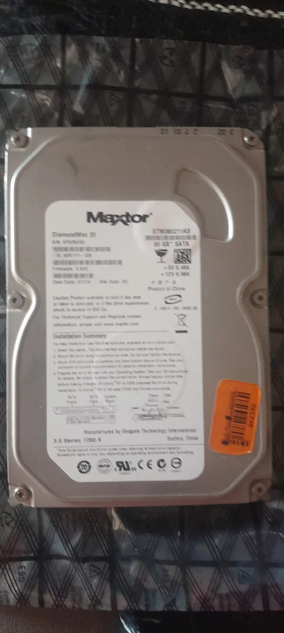 HD Maxtor 80GB SATA