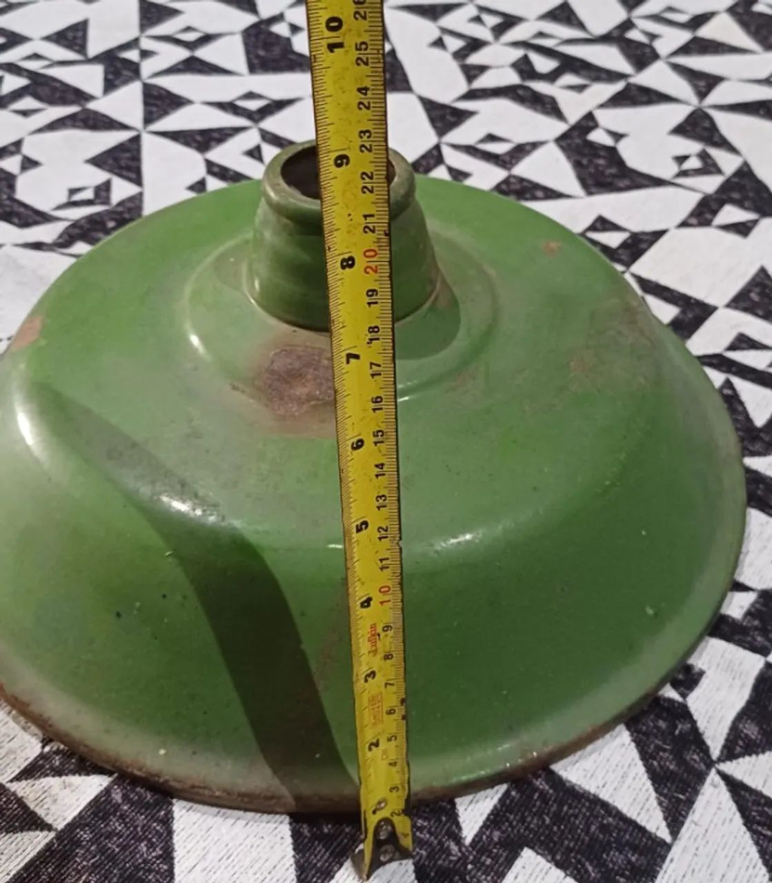 Cúpula em ágata esmaltada antiga 35cm - Foto 3