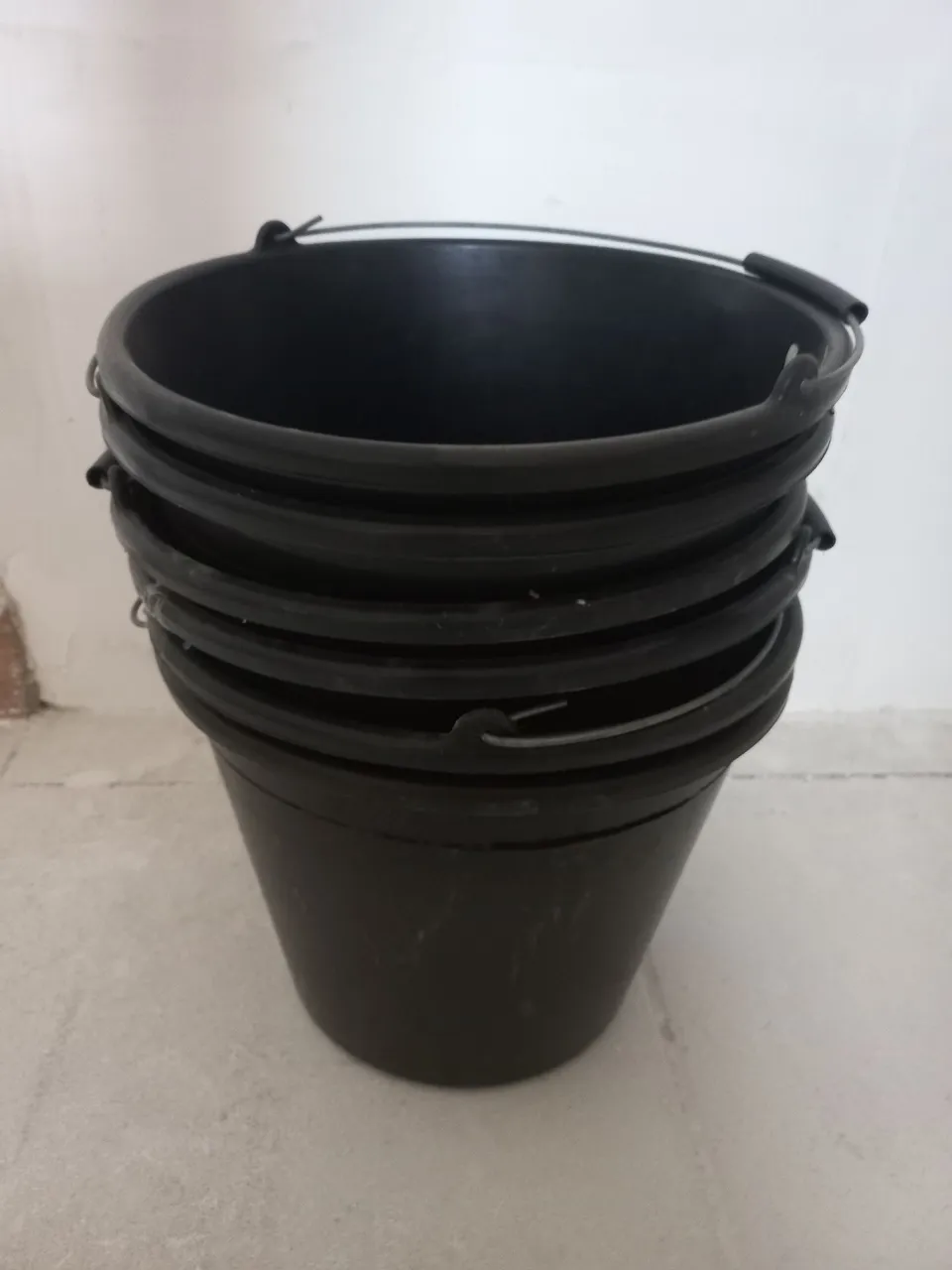 Balde Plástico Preto