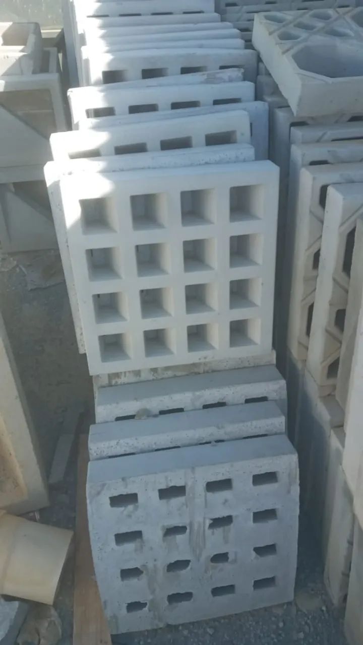 cobogó ou elemento vazado anti-chuva 16 furos - Foto 6