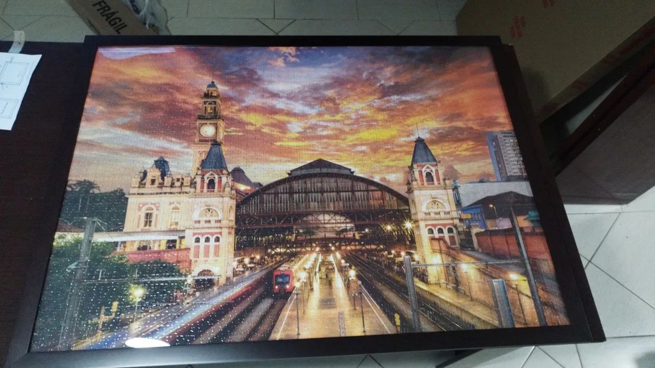 Quadro quebra-cabeças estação da luz! - Foto 3