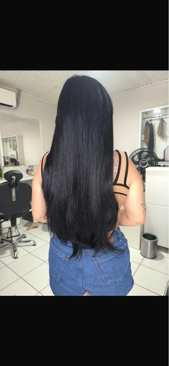 Cabelo humano já na tela 3 telas, facilito a entrega