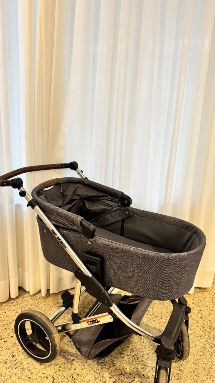 Carrinho COMO 4 com Bebê Conforto e Moisés ABC Design - Foto 4