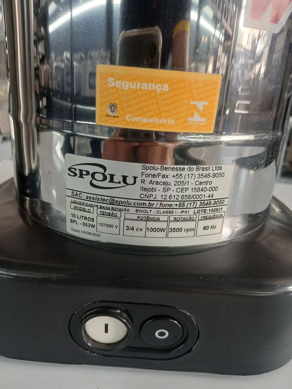 Liquidificador Industrial 10 Litros Baixa Rotação - Foto 3