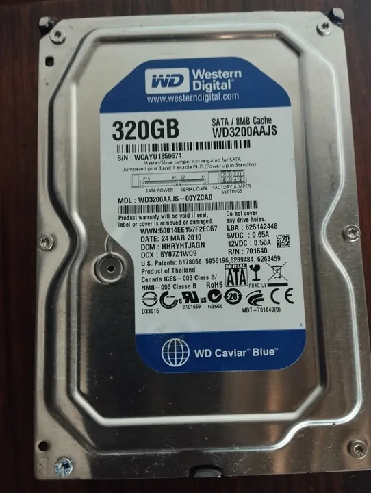 HD 320GB para desktop