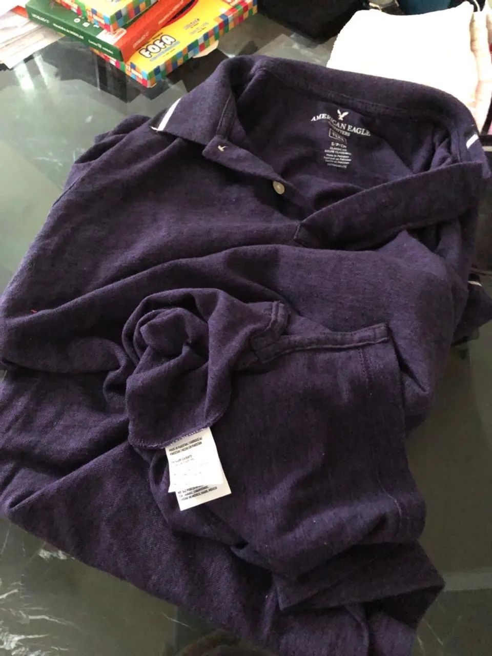 Polo American Eagle Roxa - Foto 4