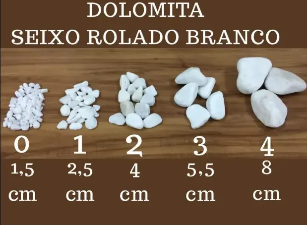 Dolomita Branca pedra para jardim diversos tamanhos