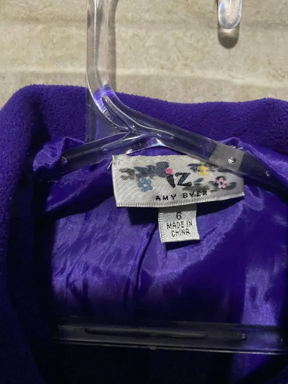 Casaco infantil roxo elegante modelo sobretudo  - Foto 5