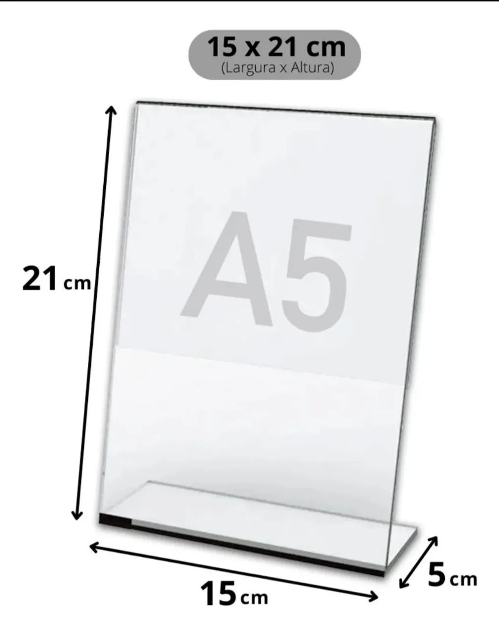 Kit 5 Displays Acrílico Formato A5 - Foto 3