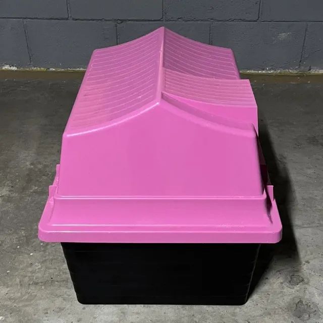 Casinha Pet N3 para Cães Cachorros Gatos de Plástico ROSA - Foto 5