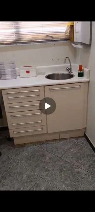 2 GABINETES ODONTOLÓGICO COM PIA E GAVETAS