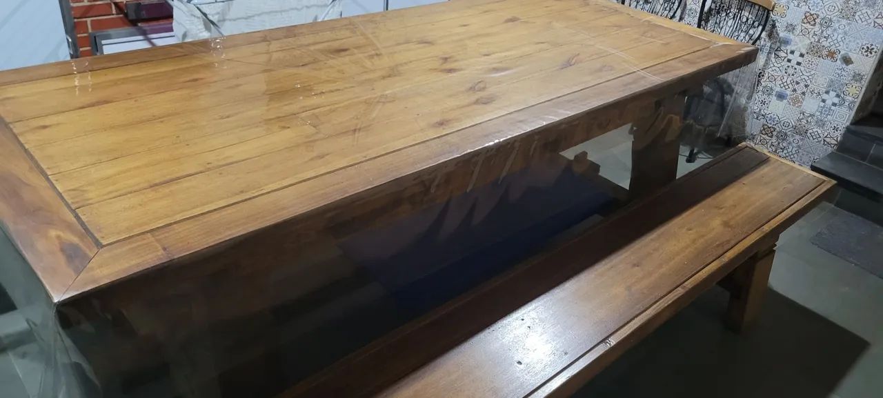 Rustic Table with Benches64276680327810123