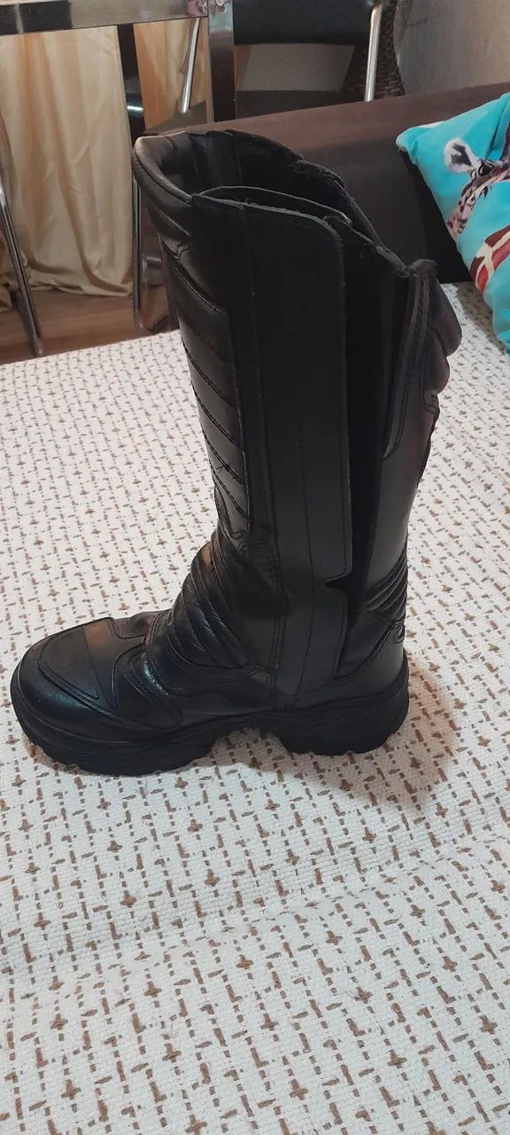 Bota de Motociclista Couro - Foto 3