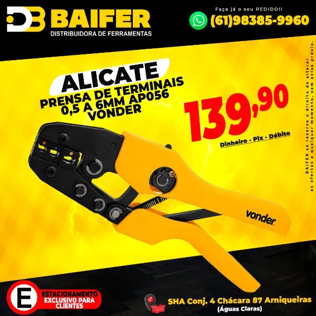 Vonder Terminal Crimping Pliers 0.5–6 mm AP05664728759892354120