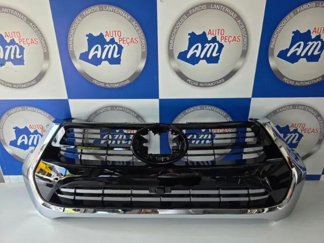 grade hilux 21/25 cromada com black piano  - Foto 2