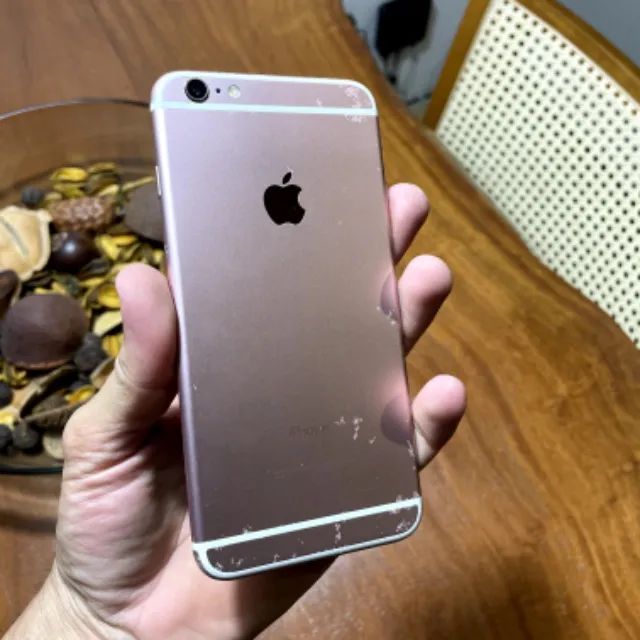 iPhone 6S Plus 16GB dourado Apple super conservado - Foto 4