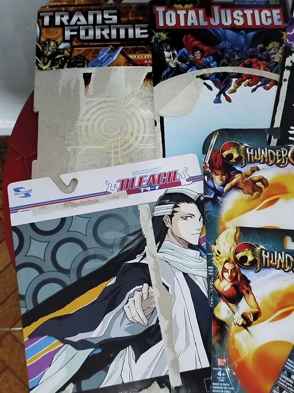 Lote Cartelas Thundercats Transformers Bleach Liga Tekken  - Foto 2