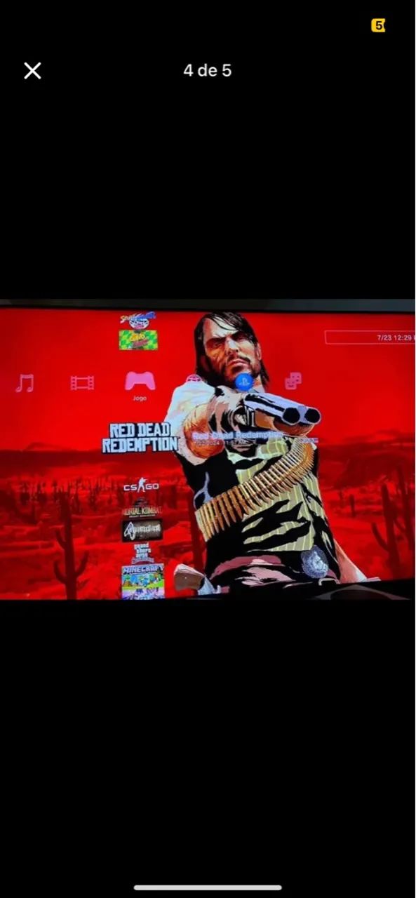 Playstation 3 Slim com 400 jogos  - Foto 2