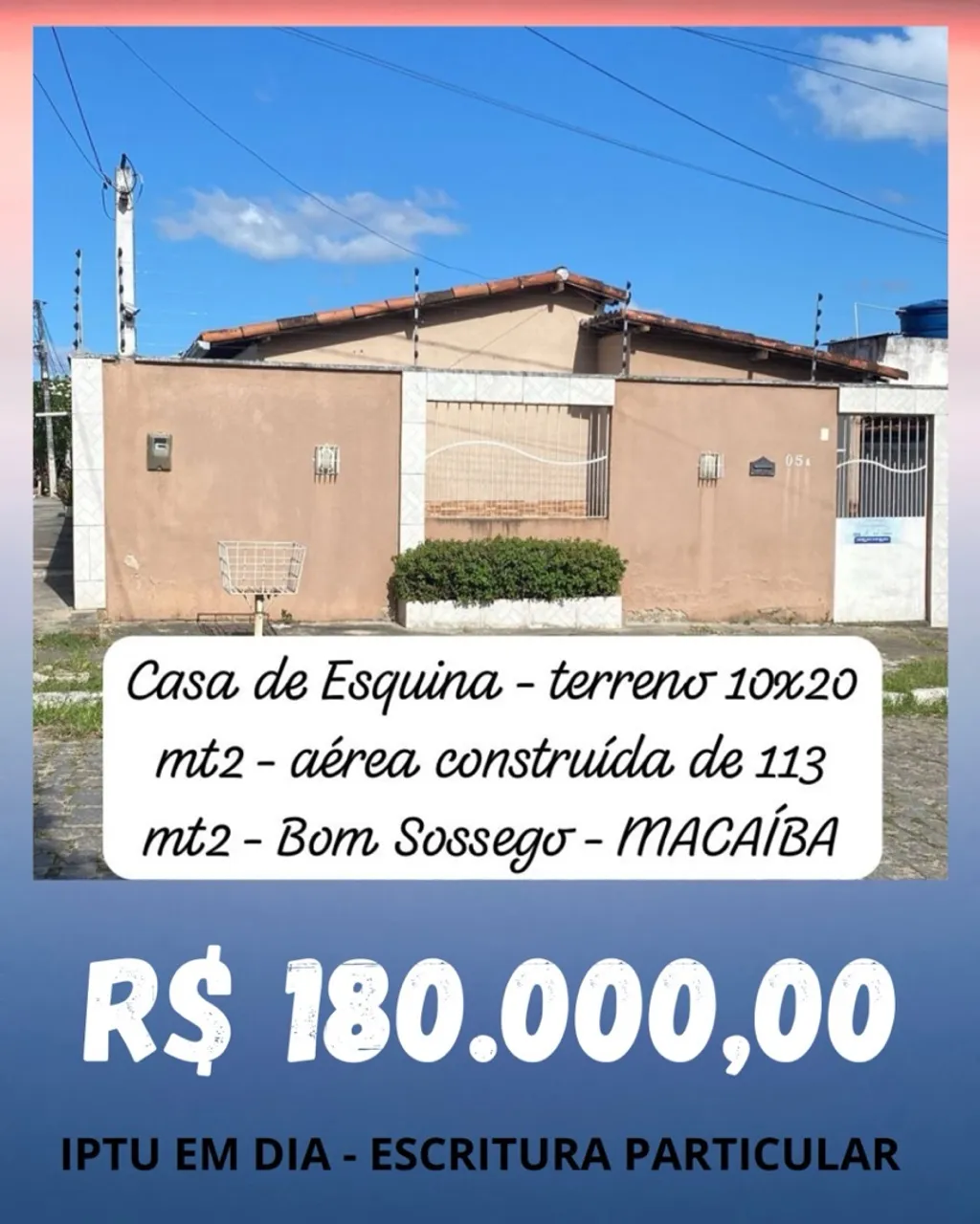 Excelente casa em Macaíba